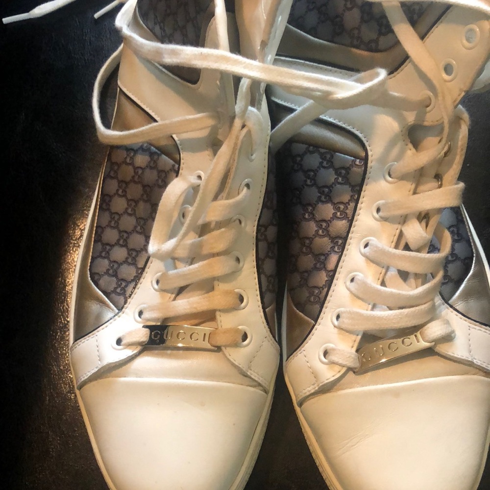 Multi color Guicci men’s sneakers size 8.5